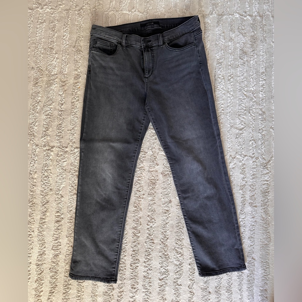 Joe's Jeans Womens Sz 30 Dark Gray Sunniva Skinny Crop Denim Stretch Charcoal